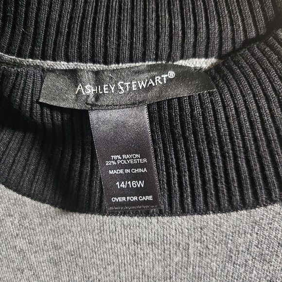 Ashley Stewart Colorblock Sweater Dress - Picture 4 of 4